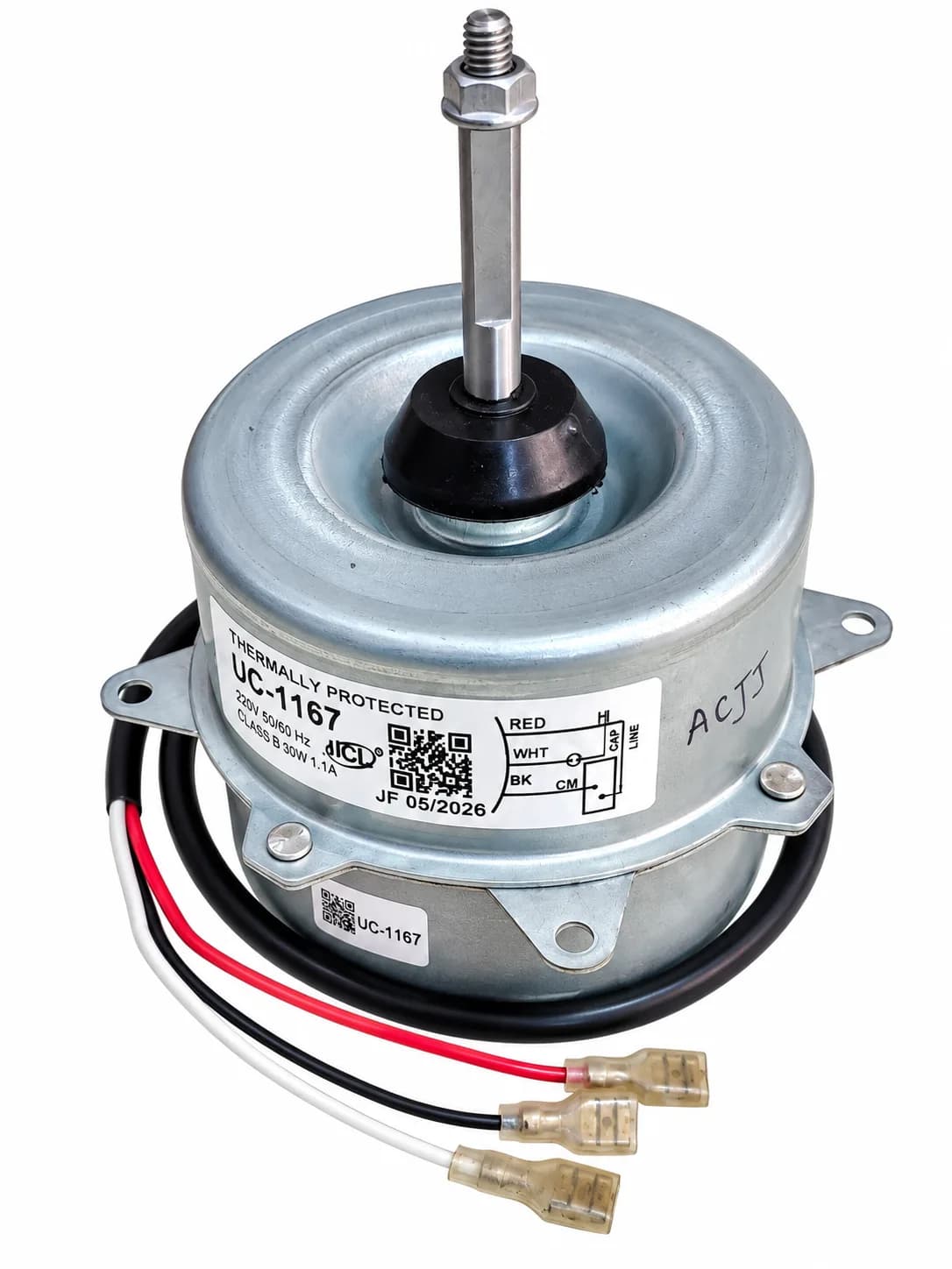 AC Outdoor Fan Motor Suitable for Daikin Split AC Outdoor Unit Thermally Protected Motor Copper Winding Smooth & Quiet O
