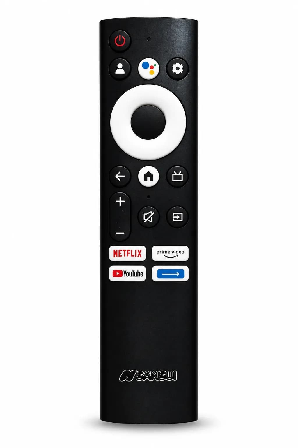 Smart TV Remote Compatible with SANSUI TV Netflix, Prime Video & YouTube Hotkeys Voice Assistant Button, Easy Navigation