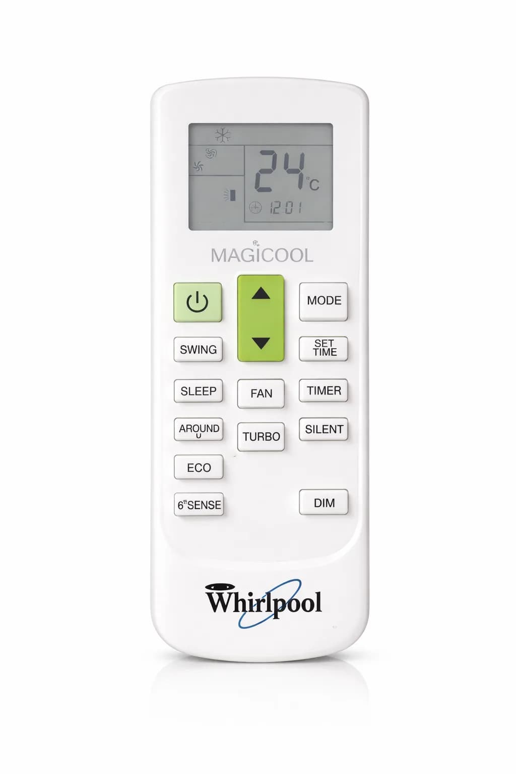 Inverter AC (Original) Remote Control Compatible with Whirlpool Split Air Conditioner Magicool Function LCD Display  Multi-Function Remote (Match & Buy)