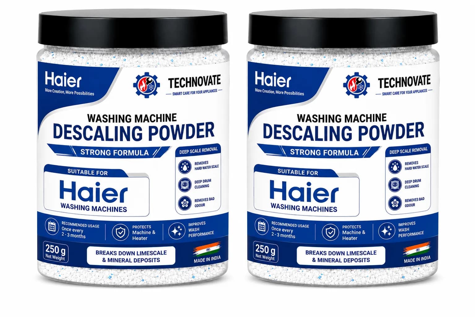 Washing Machine Descaling Powder Suitable for Haier Washing Machines | Strong Formula for Hard Water Scale & Limescale R