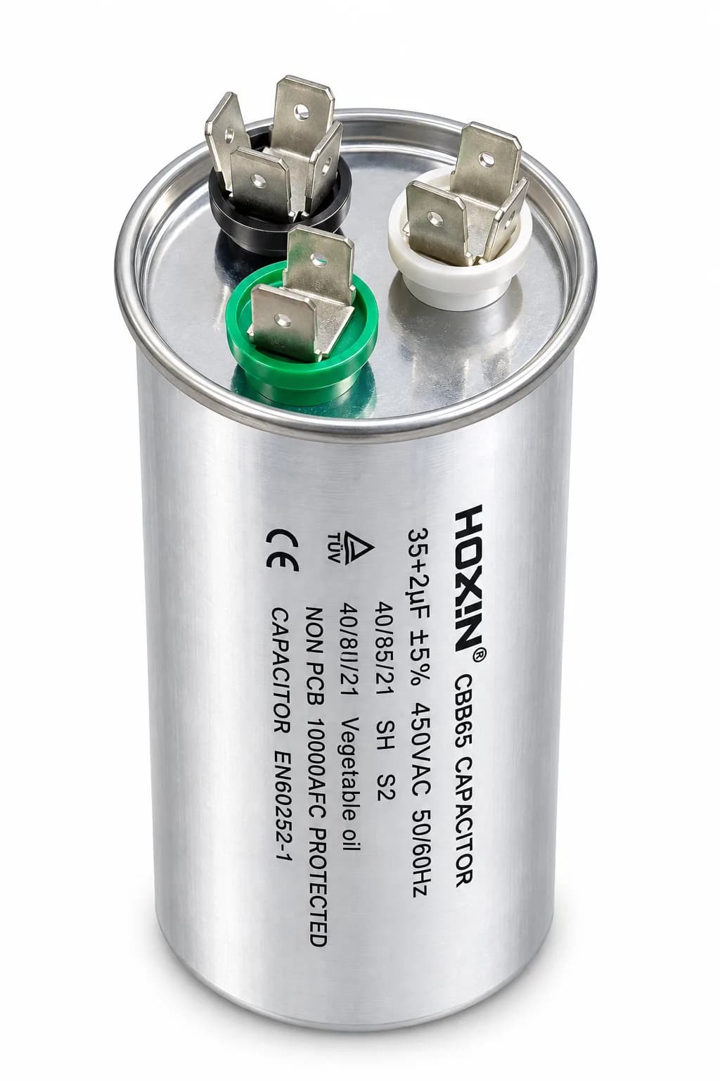 35+2 MFD Dual Run AC Capacitor AC Compressor & Fan Motor Capacitor ±5% Tolerance 50/60Hz Split AC & Window AC