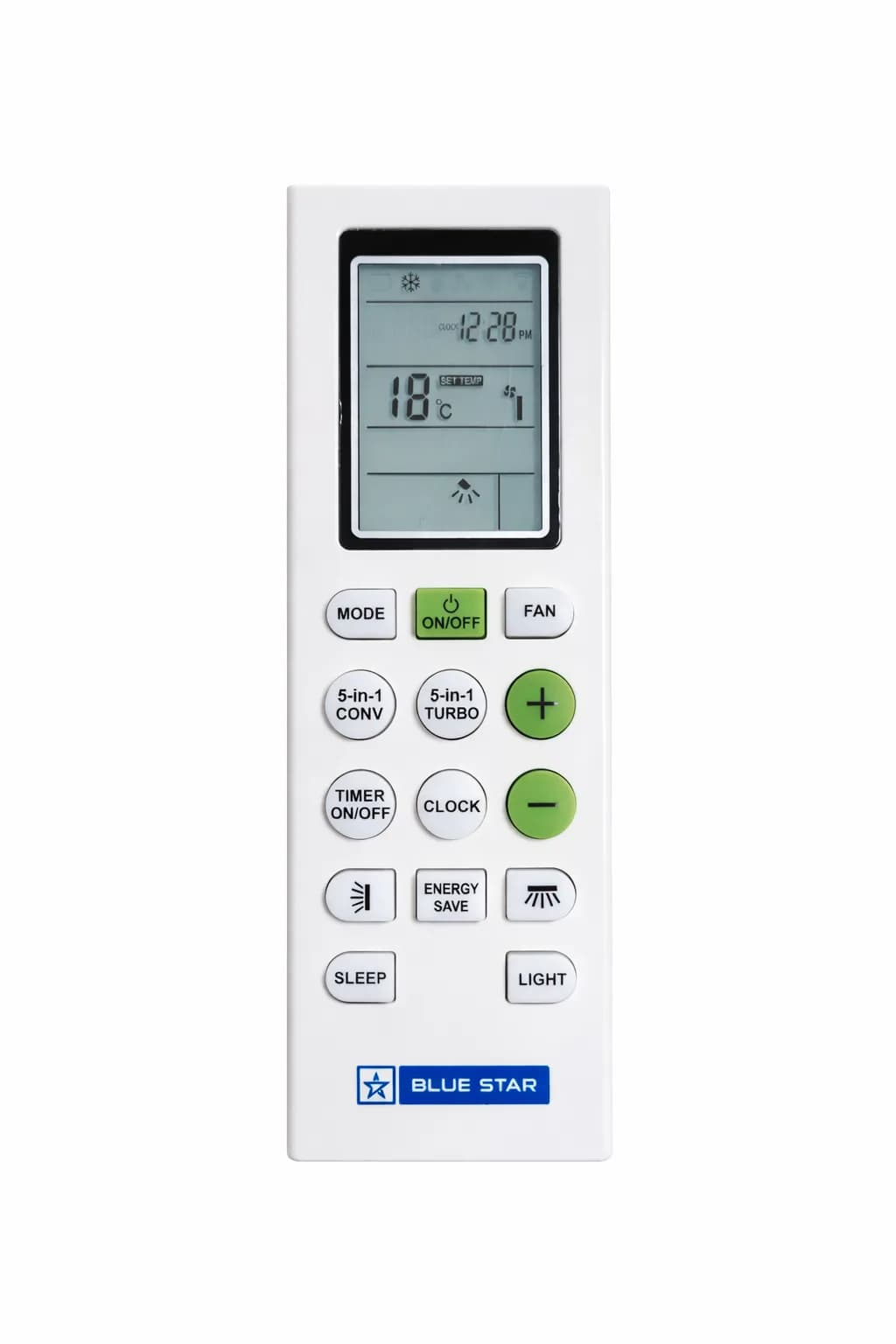 Inverter AC Remote Compatible with Blue Star Split Air Conditioner ( Match & Buy Model ) LCD Display Original Remote 2 Year Warranty