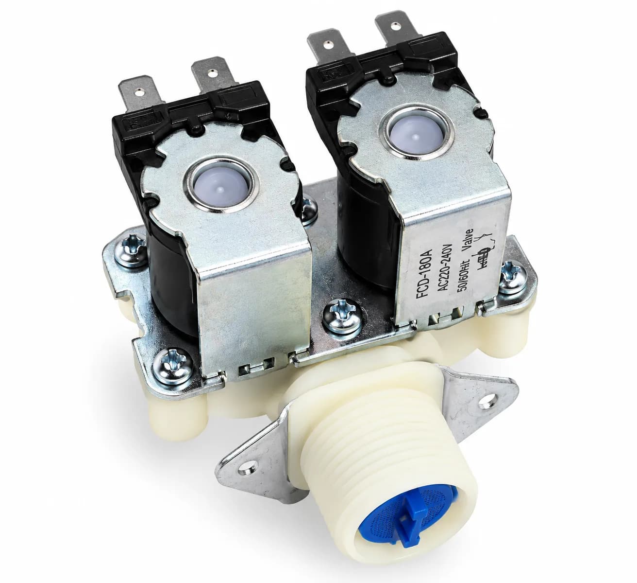 2 Way Water Inlet Valve for Washing Machine AC 220-240V Compatible with IFB & LG Hot & Cold Water Inlet 2 Year Warranty