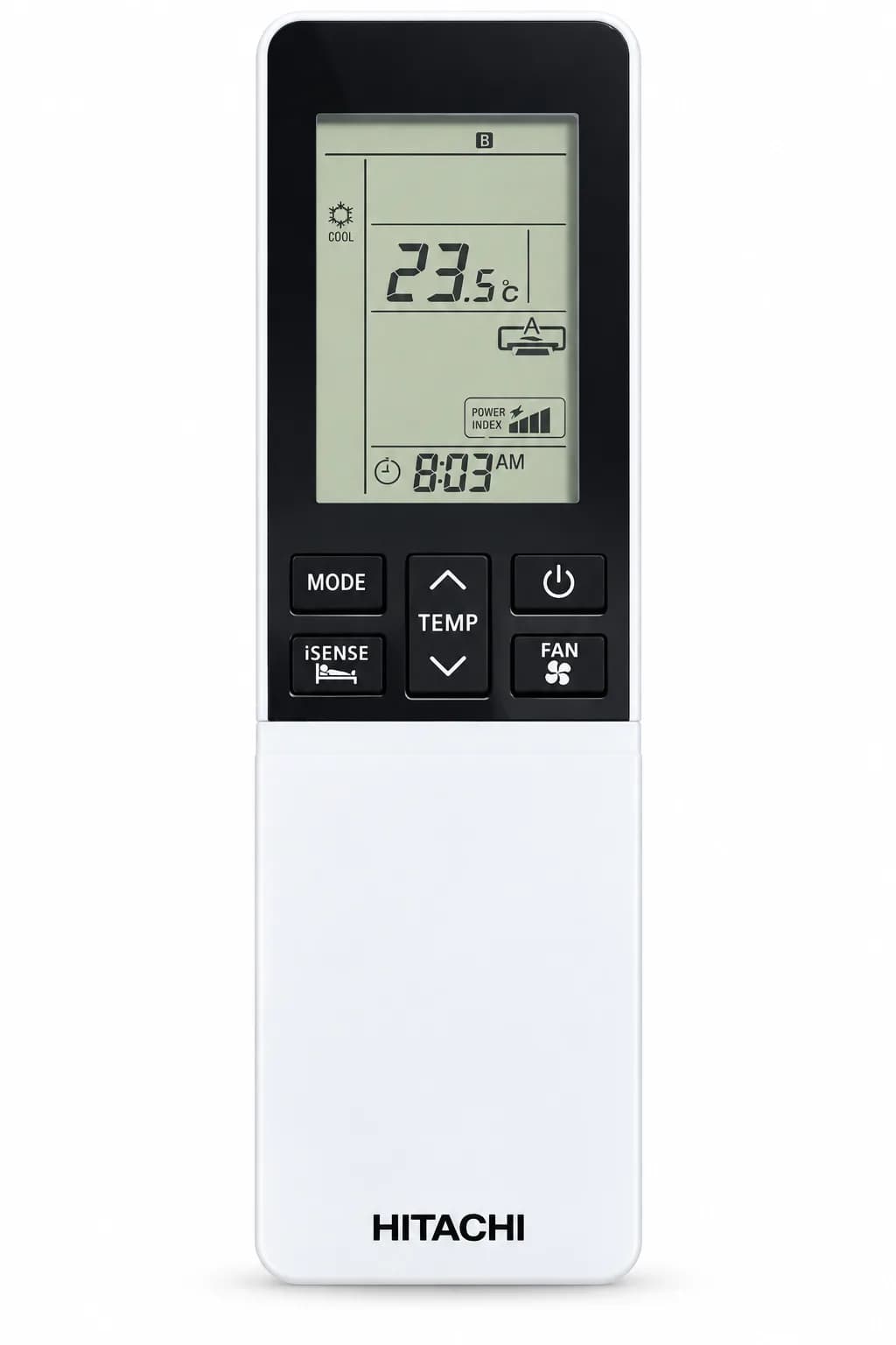 Technovate Compatible Remote Control for Hitachi Split AC LCD Display, Temperature & Fan Speed Control, Cool, Dry, Fan, 