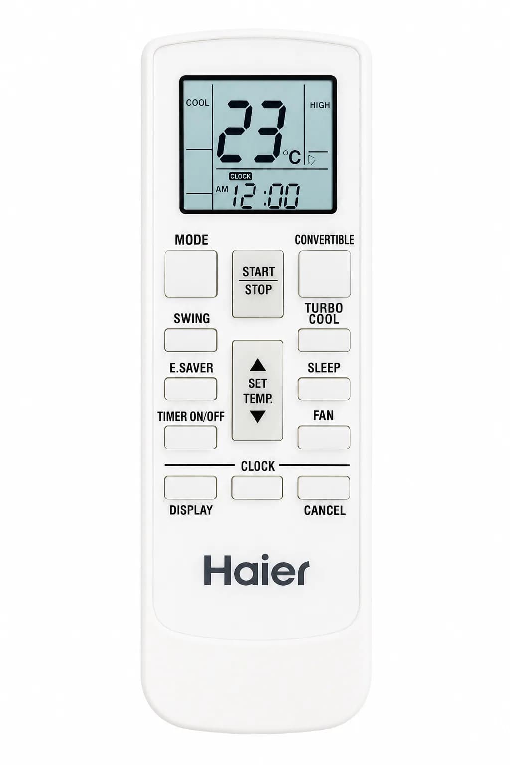 Original AC Remote Compatible with Haier Split Air Conditioner Match & Buy 100% Genuine Original Haier Remote Controller (White)