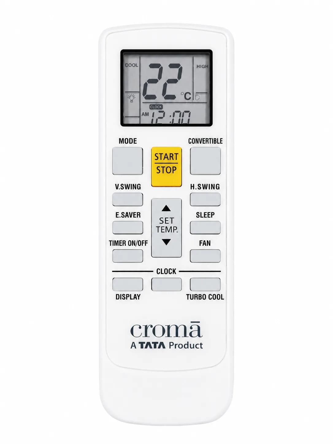 Inverter AC Remote Compatible with Croma Split Air Conditioner