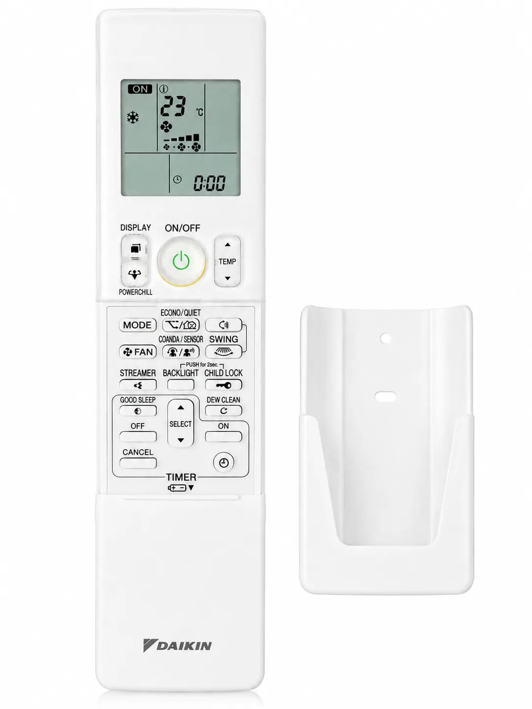Original AC Remote Control Compatible with Daikin Split & Inverter AC 100% Genuine Original Daikin Remote Controller (White)
