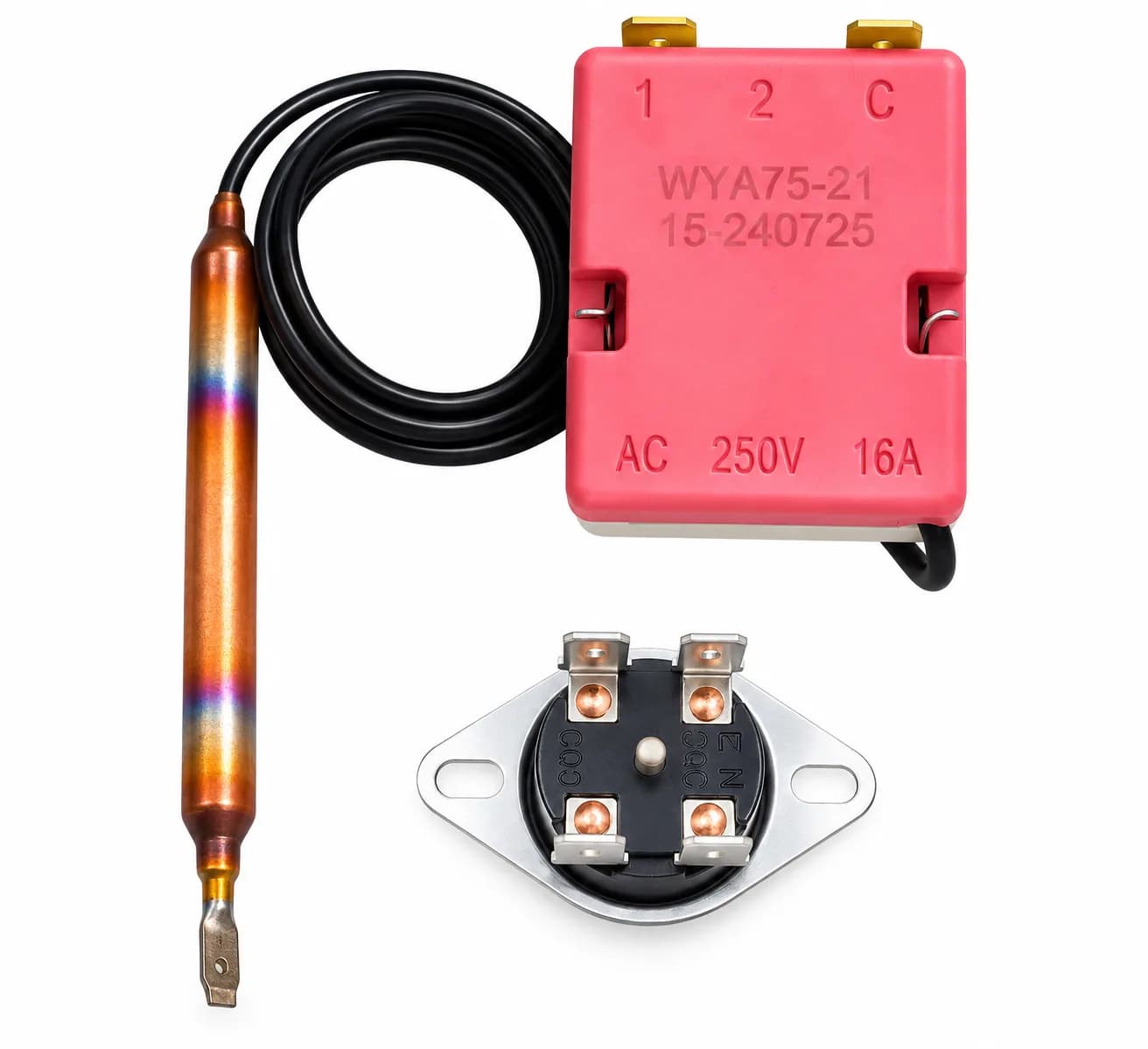 Geyser Capillary Thermostat with Cut-Out Compatible for Ferroli Cubo 15–25 Liter Water Heater