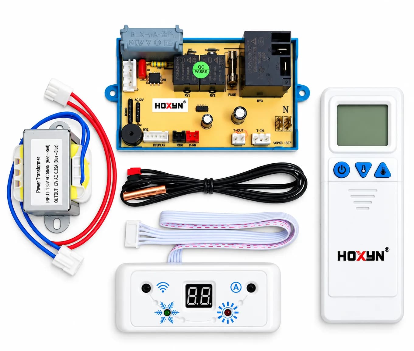 Universal PCB for Non-Inverter Split AC PG Motor 1 Ton 1.5 Ton 2 Ton 2.2 Ton Indoor Unit PCB Kit with Remote Display Sen