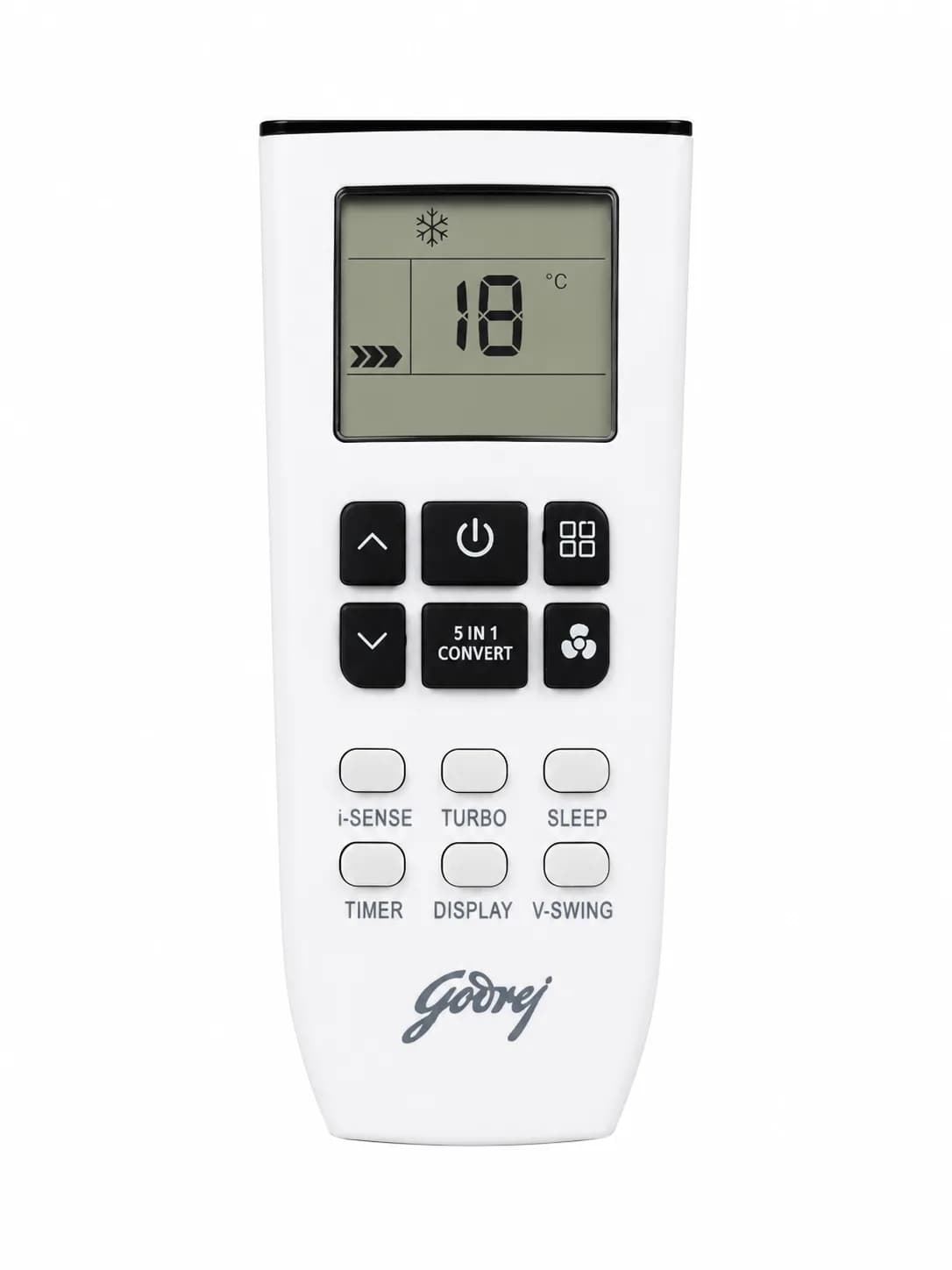 Inverter AC Remote Suitable for Godrej Split Air Conditioner Original Remote Match and Buy 5-in-1 Convert, Turbo, Sleep & Timer Functions 2 Year Warranty