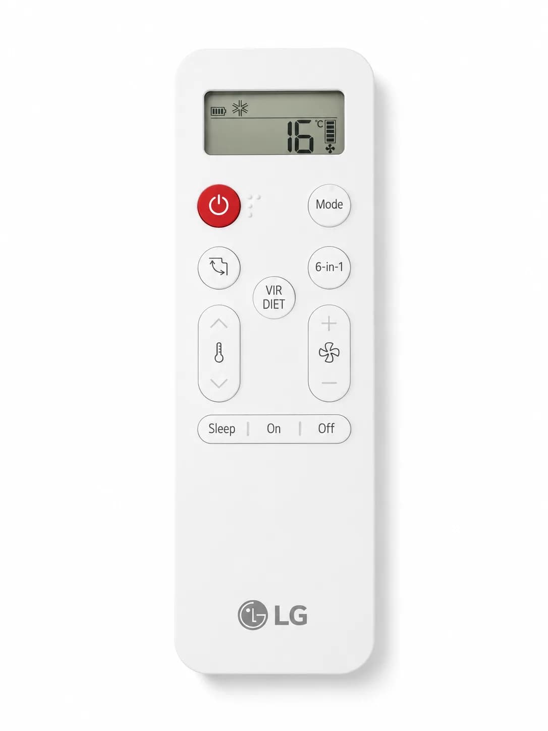 Original AC Remote Suitable for LG Split Air Conditioner (Match and Buy) 100% Genuine Original LG Remote Controller (White)