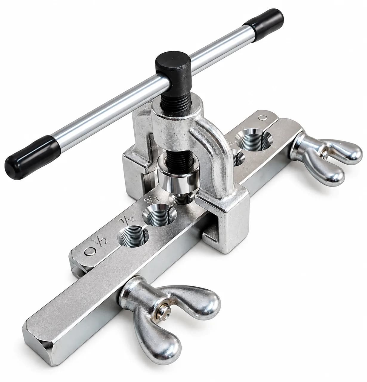 Technovate Flaring Tool Set for Copper Pipes Flaring Bar with Flaring Yoke 3/16", 1/4", 5/16", 3/8", 7/16", 1/2" & 5/8" 