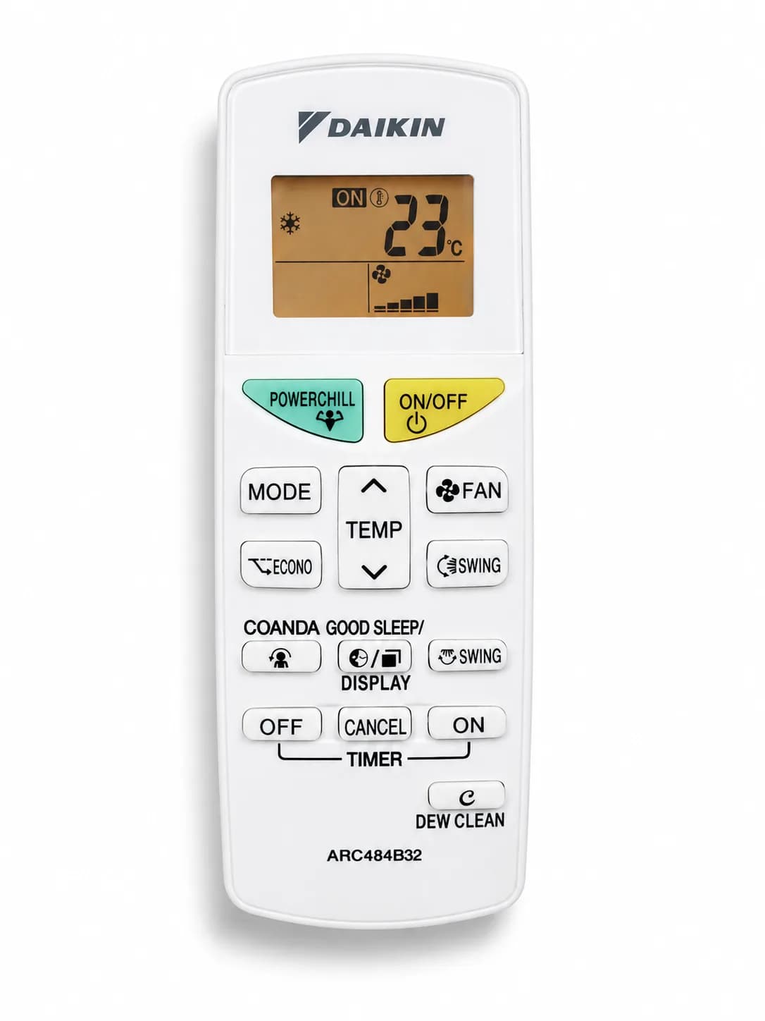 AC Remote Control Compatible with Daikin Split & Inverter Air Conditioner (Original Remote) All Functions Support (2 Year Warranty)