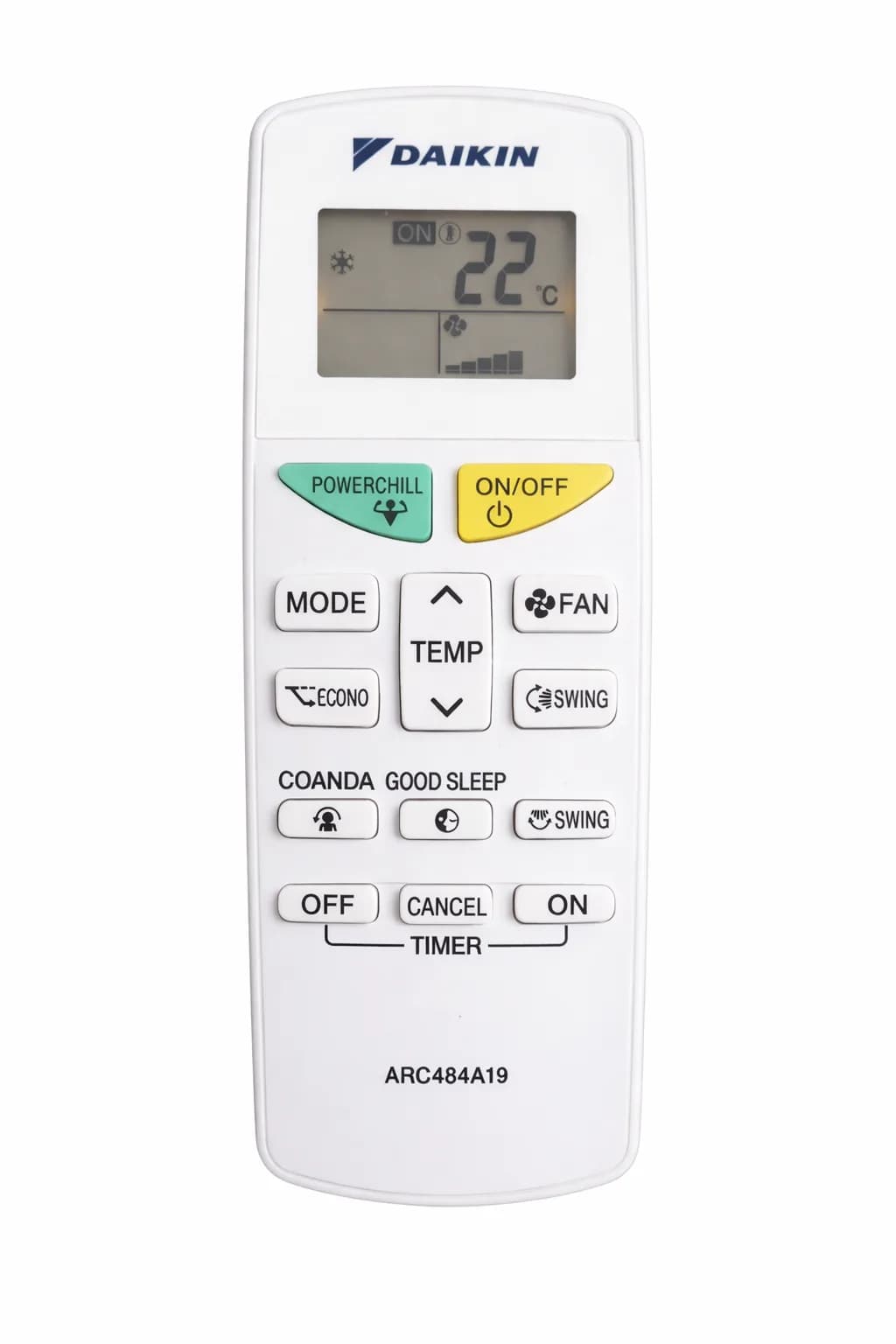 Split AC Remote Suitable for Daikin Air Conditioner (Match & Buy) Daikin ( Original Remote ) Remote Controller (White)