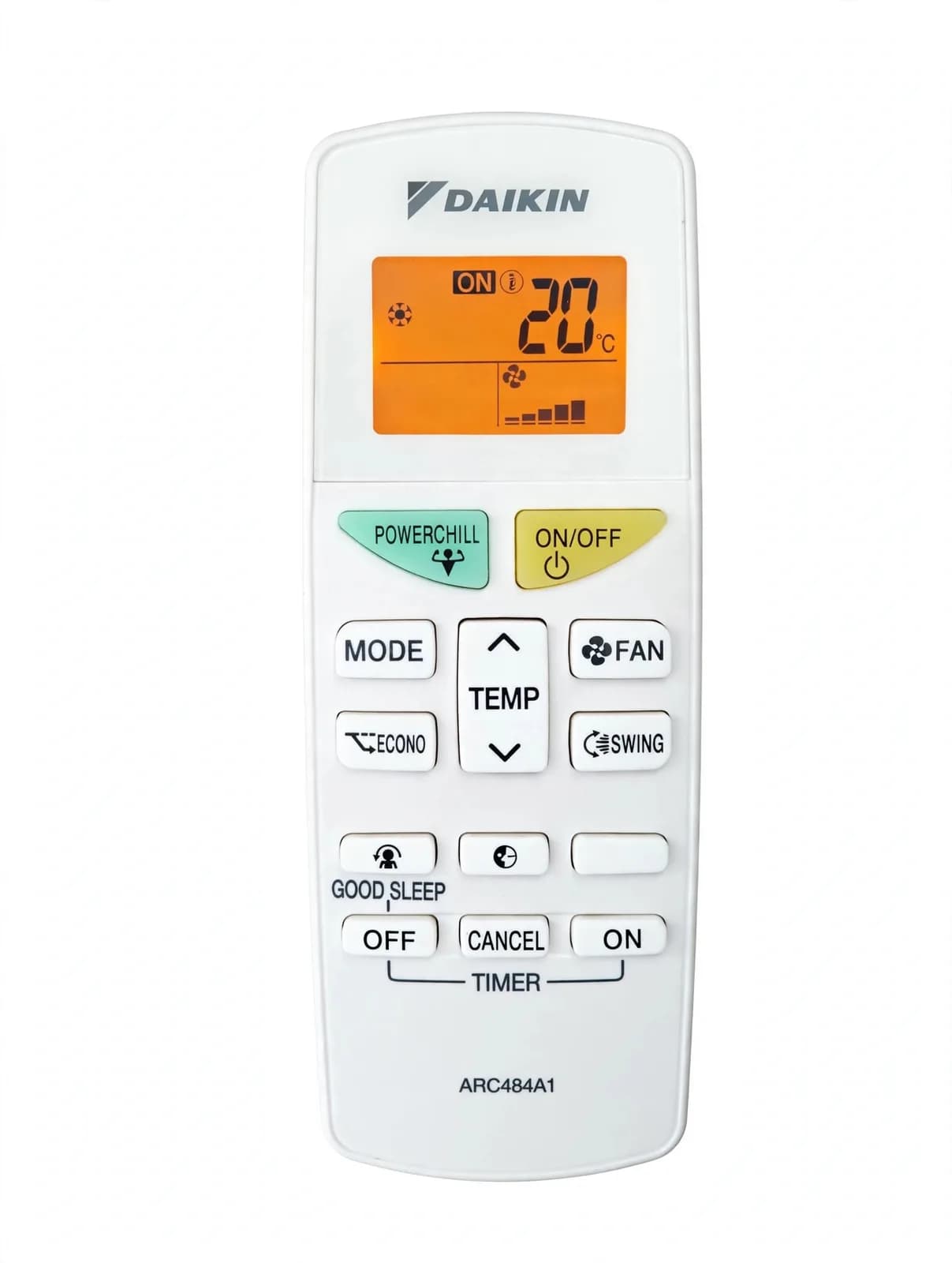 Original Genuine AC Remote ARC484A1 Split AC Inverter & Non-Inverter Remote 2 Year Replacement Warranty