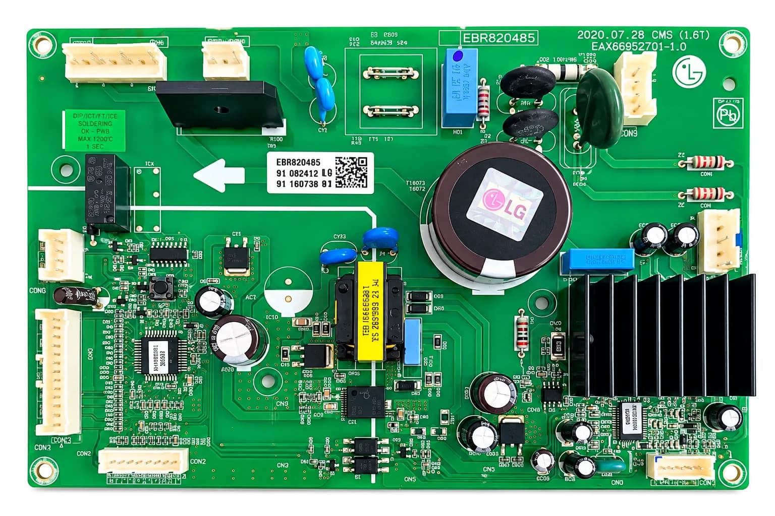 Refrigerator Main PCB EBR82048591 Original Suitable for LG SVC Part PCB Assembly Main for Refrigerator Genuine Control B