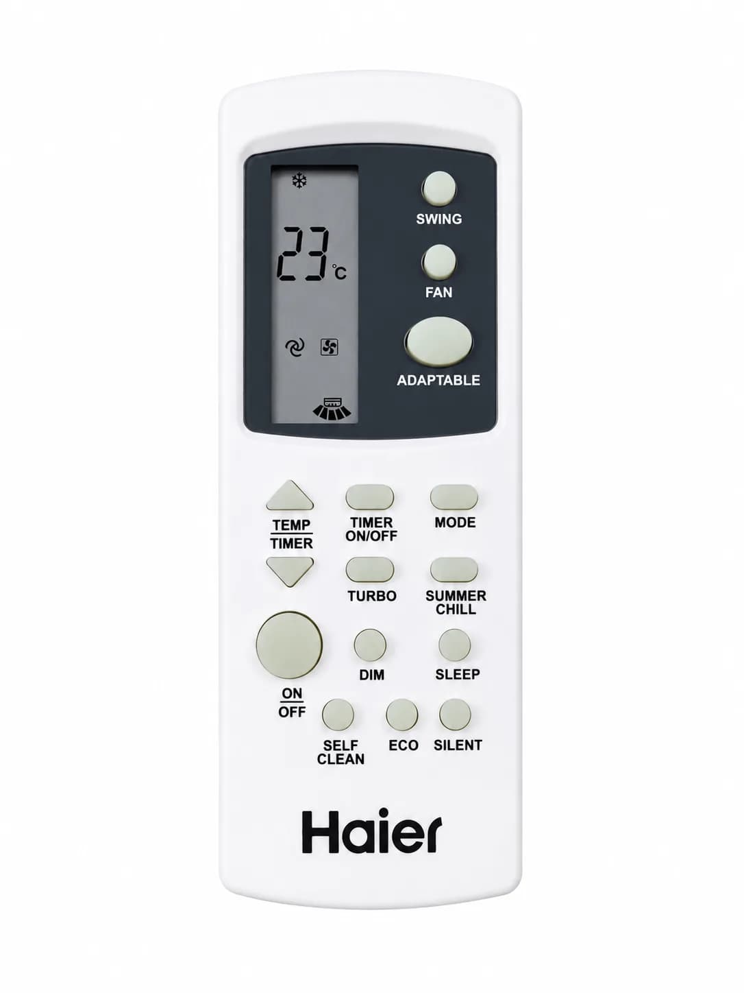 Inverter AC Remote Suitable for Haier Split Air Conditioner 100% Genuine Haier Original Remote Controller (White)