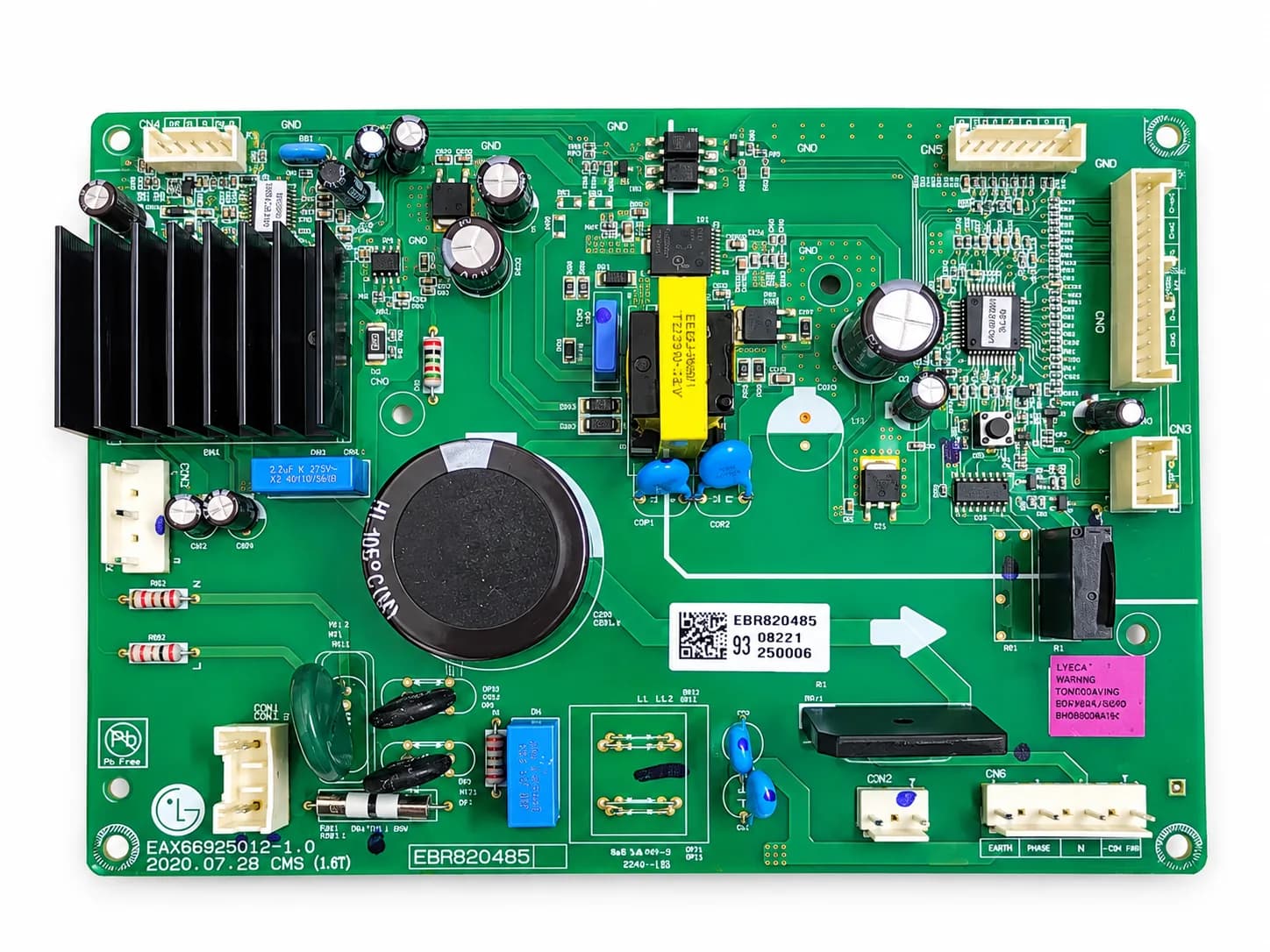 Refrigerator Main PCB EBR82048593 Original LG SVC Part Genuine Spare PCB Assembly Main Control Board for Compatible With