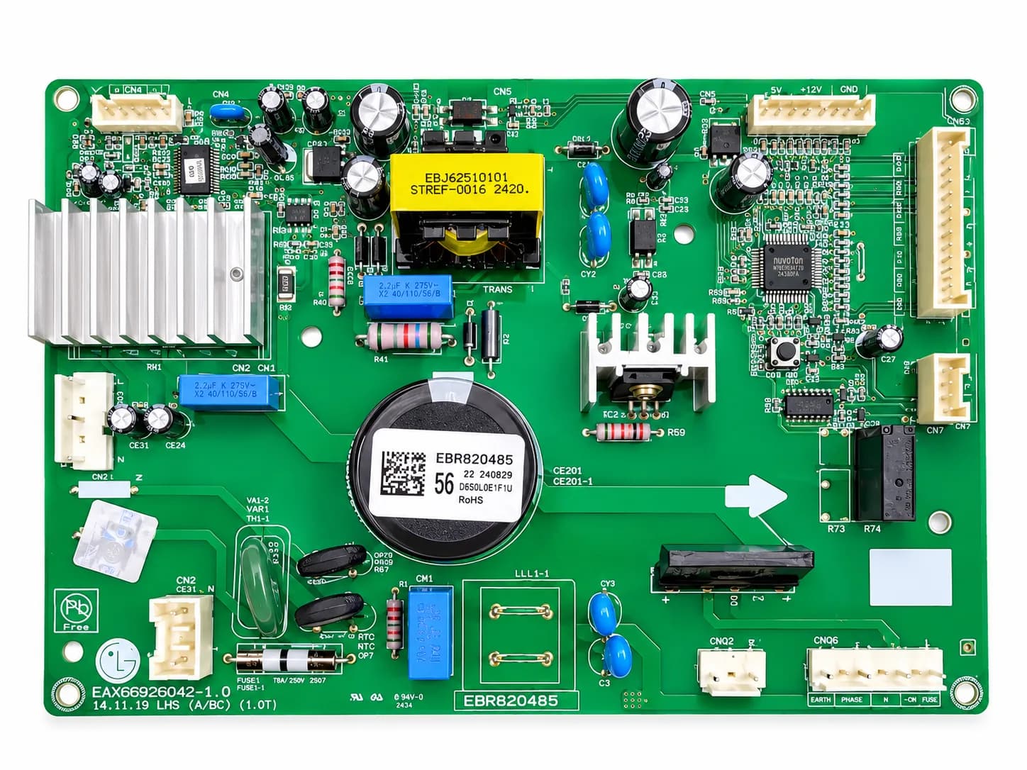 PCB Assembly Main Control Board for Compatible LG Refrigerator Refrigerator Main PCB EBR82048556 Original LG SVC Part Ge