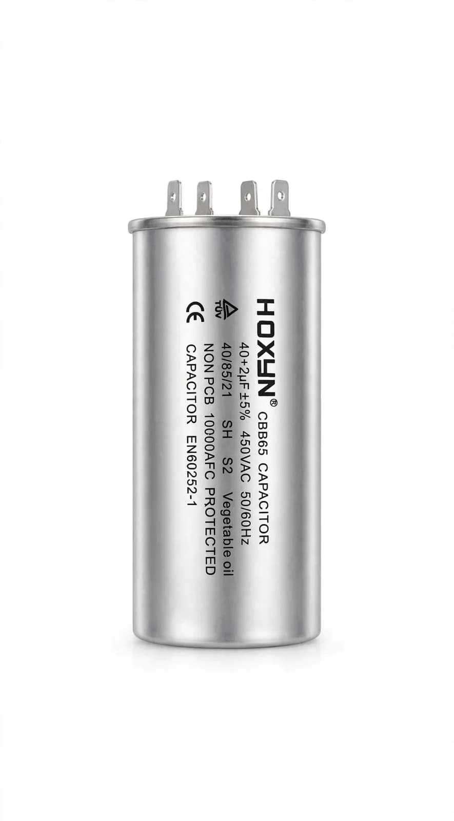 Air Conditioner Capacitor 40+2 MFD 440V AC Dual Capacitor for Split & Window AC Outdoor Unit Oil Filled Class-A Match and Buy (1 Year Warranty)