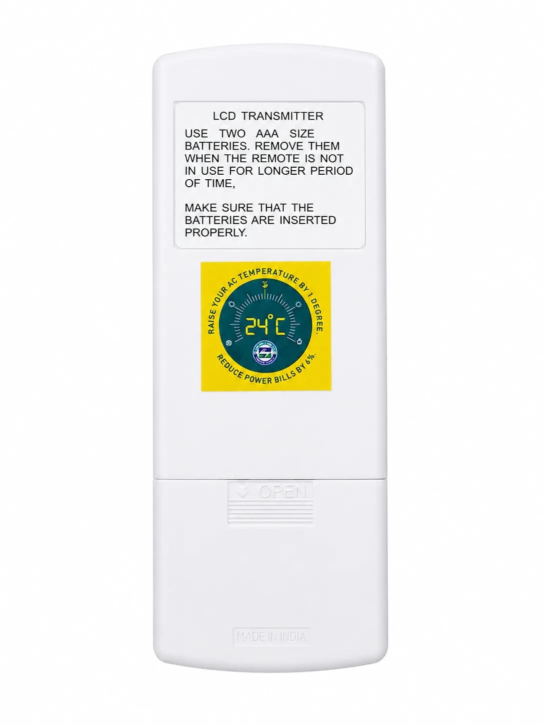Inverter AC Remote Suitable for Haier Split Air Conditioner 100% Genuine Haier Original Remote Controller (White)