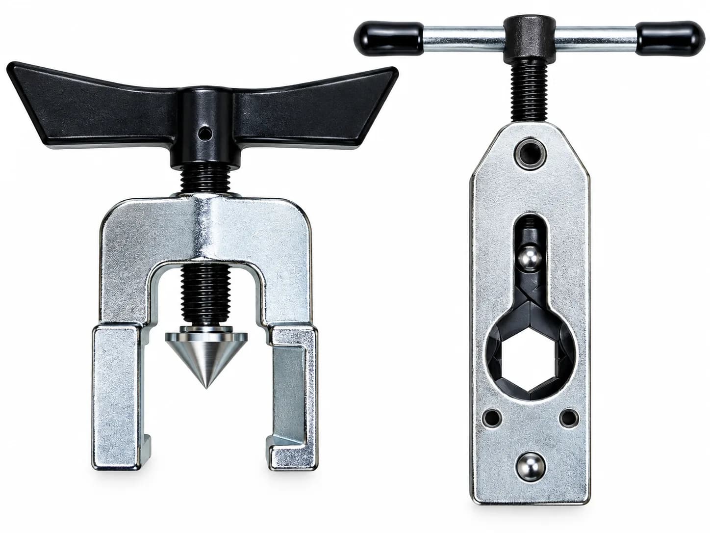 Technovate Flaring Tool Set for Copper Pipes Flaring Yoke & Flaring Bar 1/4", 3/8", 1/2" & 5/8" Pipe Sizes Heavy Duty Co