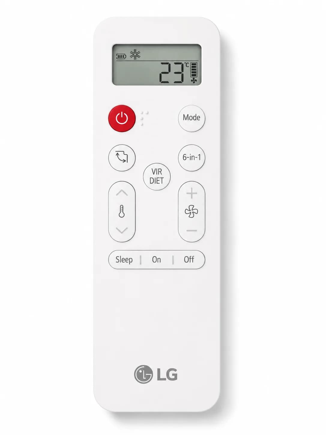Original AC Remote Suitable for LG Split Air Conditioner (Match and Buy) 100% Genuine Original LG Remote Controller (White)