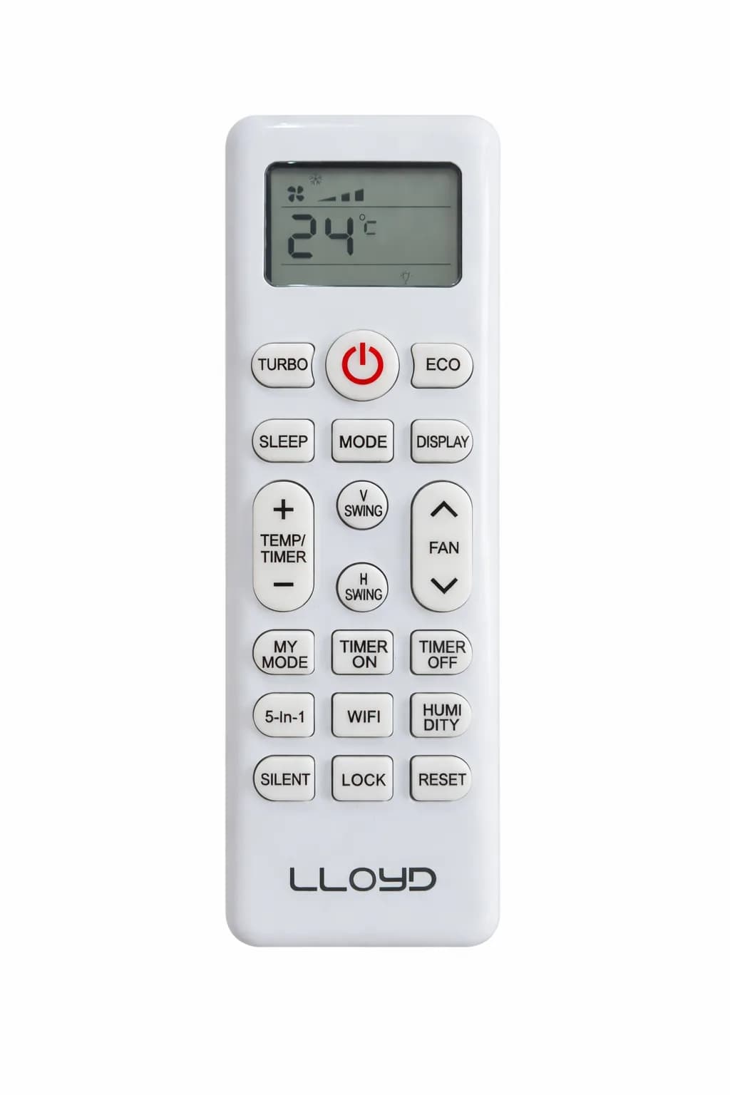 Inverter AC Remote Compatible with Lloyd Split Air Conditioner Original Remote ( Match & Buy )