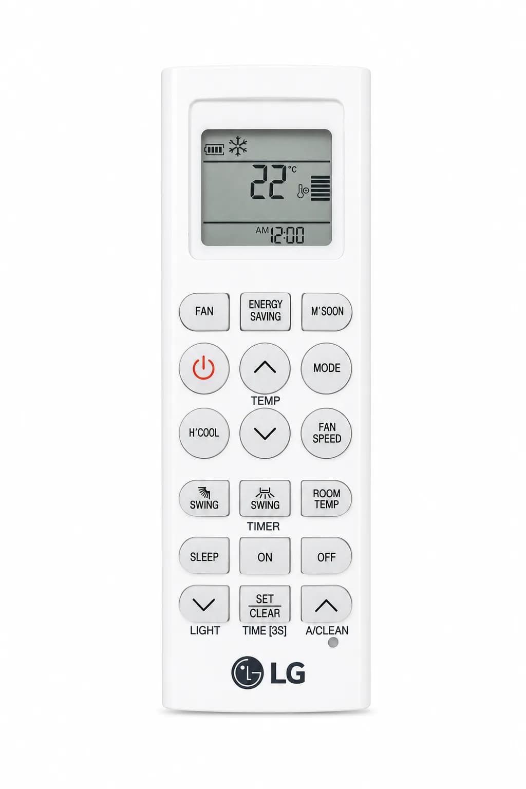 LG Split AC Original Remote Compatible with LG Inverter AC 100% Genuine Original Remote Controller (White)