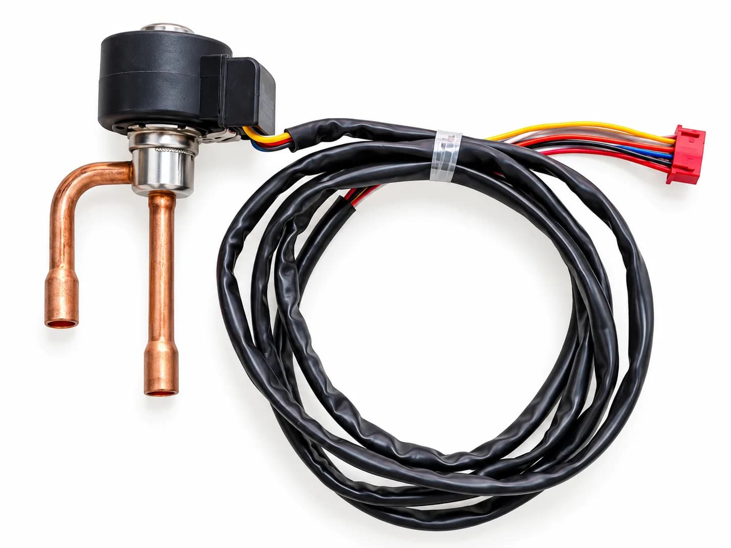 Split AC Outdoor Unit Expansion Valve with Copper Pipe & Connector Refrigerant Flow Control Valve Suitable for Blue Star