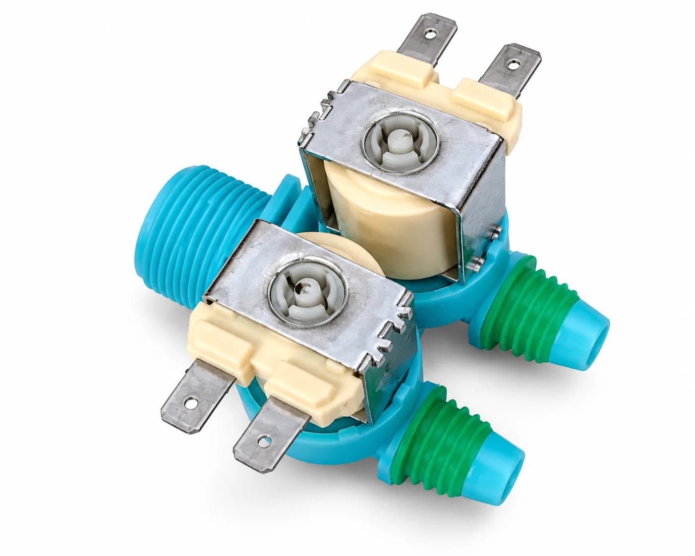 2 Way Water Inlet Valve Suitable For Samsung Washing Machine 220-240V AC Dual Solenoid Water Feed Valve ( Match And Buy 