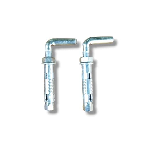 Geyser Hanging Fastener L-Shape Set - 2 Pieces for 15 to 100 Liter Installation (5 Year Warranty) - Bracket