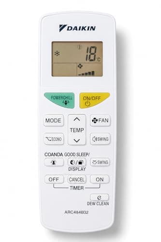 AC Remote Control Compatible with Daikin Split & Inverter Air Conditioner