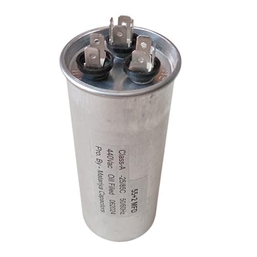 55+2 MFD Dual Run Capacitor for Air Conditioner Compressor & Fan Motor